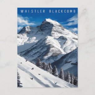 Whistler Blackcomb Snowboarding Adventure Postcard