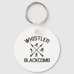 Whistler Blackcomb T Shirt Snowboarding Gift T Shi Key Ring