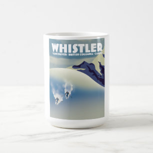 Whistler British Columbia Canada Ski Coffee Mug