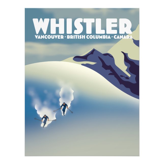 Whistler British Columbia Canada Ski Photo Print (Front)