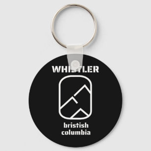 Whistler British Columbia Canada Skiing Snowboardi Key Ring