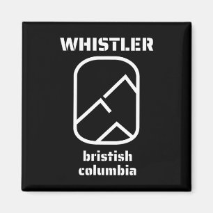 Whistler British Columbia Canada Skiing Snowboardi Magnet
