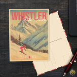 Whistler British Columbia Canada Vintage 1960s Postcard<br><div class="desc">Whistler British Columbia Canada Vintage 1960s. This Vintage design makes a great Christmas or Birthday gift for fans of Canadian towns.  The retro vintage design is a perfect gift for camping,  and nature lovers.</div>