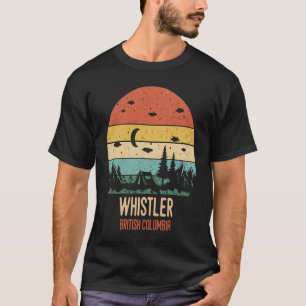 Whistler British Columbia Mountains Hiking Vintage T-Shirt
