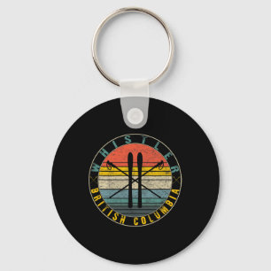 Whistler British Columbia Skiing Snowboarding Ski  Key Ring