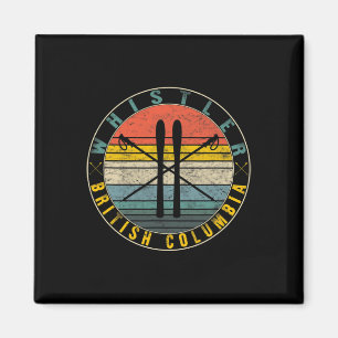Whistler British Columbia Skiing Snowboarding Ski Magnet