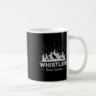 Whistler British Columbia T Shirt Vintage Skiing R Coffee Mug