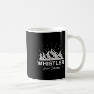 Whistler British Columbia T Shirt Vintage Skiing R Coffee Mug