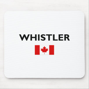Whistler Canada Canadian Flag Light-Colour Mouse Pad