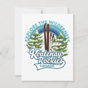 Whistler Canada,explore the wilderness, ski logo C Card
