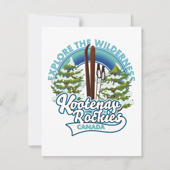 Whistler Canada,explore the wilderness, ski logo C Card (Front)