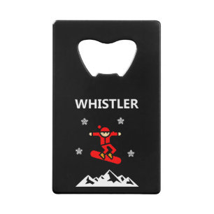 Whistler Canada Flying Snowboarder Color