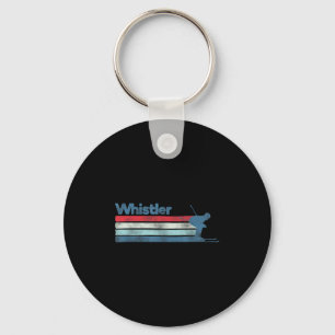 Whistler Canada Retro Ski Key Ring