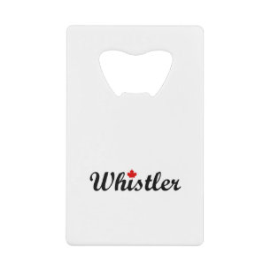 Whistler Canada Script Text Small Maple Leaf