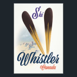 Whistler Canada ski poster<br><div class="desc">Whistler Canada ski poster in a beautiful vintage style.</div>
