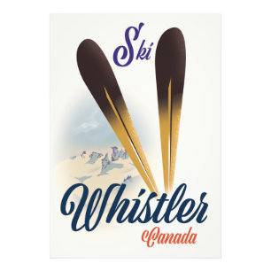Whistler Canada ski poster