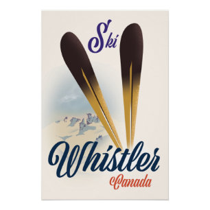 Whistler Canada ski poster