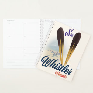 Whistler Canada ski poster Planner