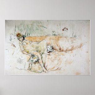 Whistler - Draped Figure Reclining Poster