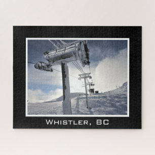 Whistler Mountain BC Canada Chairlift Ski Snow Jigsaw Puzzle