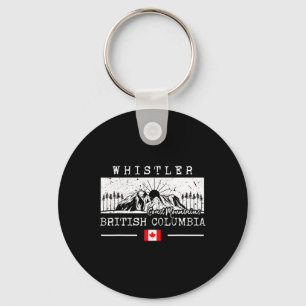 Whistler Mountain Canada Ski Resort Skiing British Key Ring