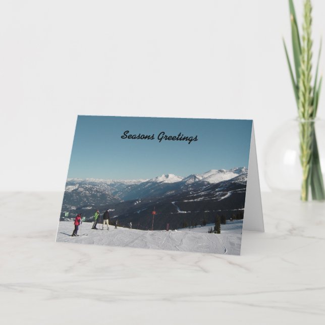 Whistler Mountain Christmas Holiday Card (Front)
