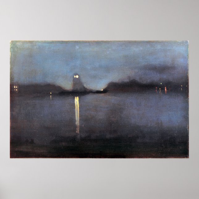 Whistler - Nocturne 1870 Poster (Front)
