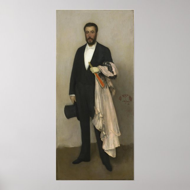 Whistler - Portrait Of Theodore Duret Poster (Front)
