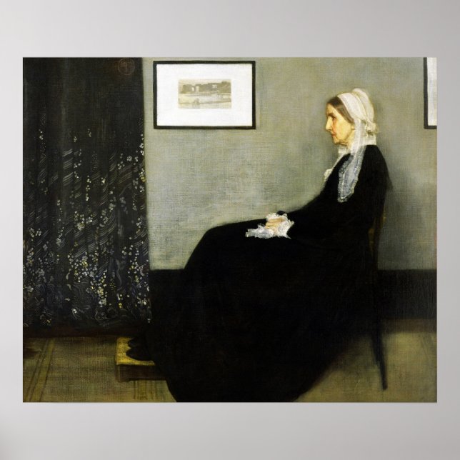 Whistler’s Mother by James Abbott McNeill Whistler Poster (Front)