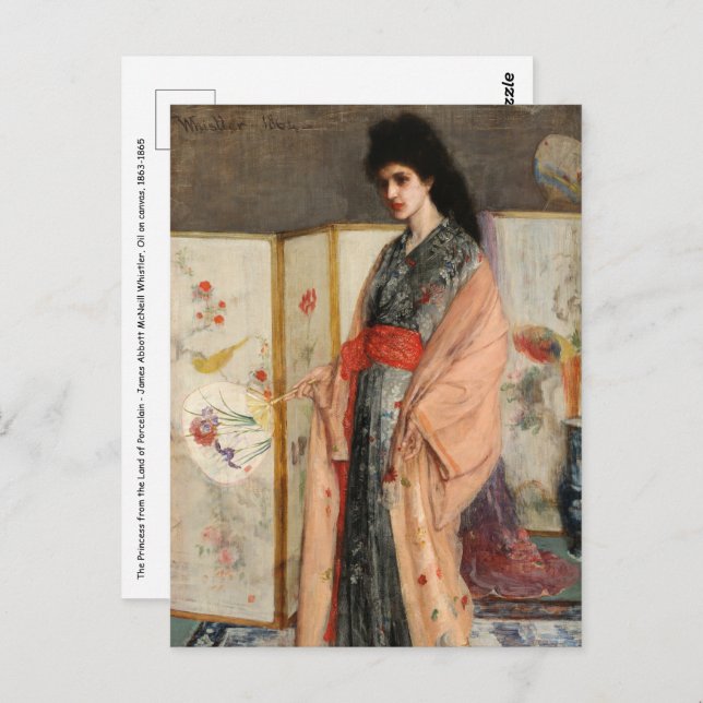 Whistler - The Princess from the Land of Porcelain Postcard (Front/Back)