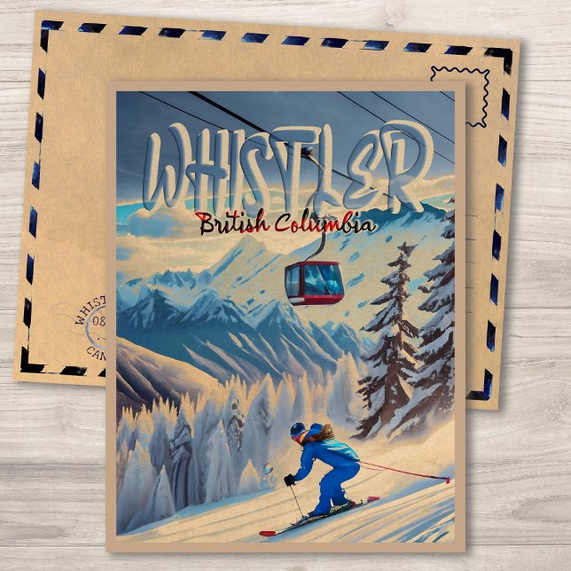 Whistler Vancouver British Columbia Canada Ski Postcard (Creator Uploaded)