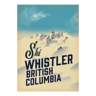 Whistler,Vancouver British Columbia ski poster