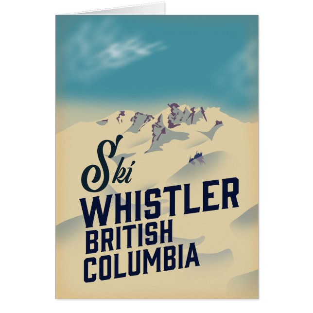 Whistler,Vancouver British Columbia ski poster (Front)