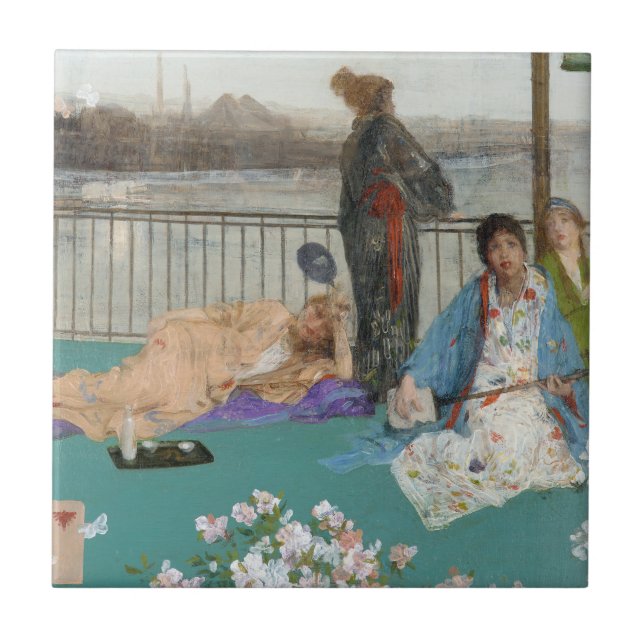 Whistler - Variations in Flesh Colour and Green Ceramic Tile (Front)