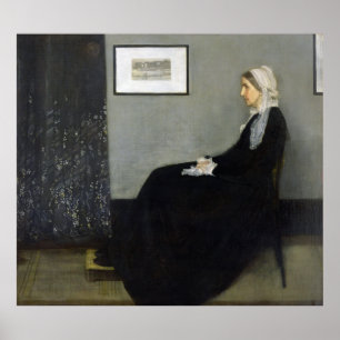 Whistler's Mother by James Abbott McNeill Whistler Poster