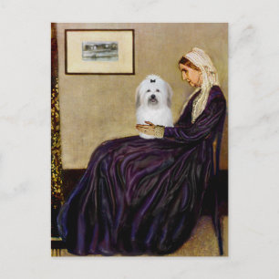 Whistlers Mother - Coton de Tulear 2 Postcard