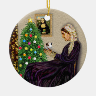 Whistlers Mother & her Guinea Pig Ceramic Tree Decoration