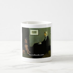 Whistler's Mother With Wimsey the Bloodhound Coffee Mug