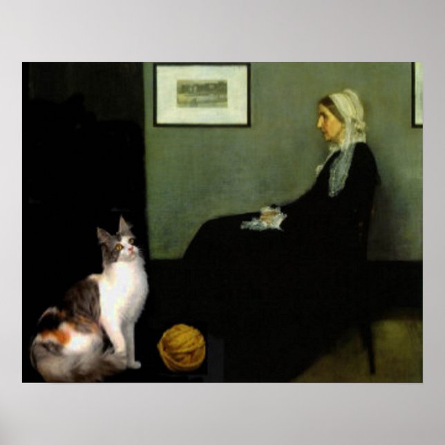 Whistler's Mother's Cat Poster (Front)