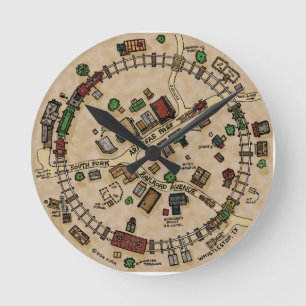 Whistlestop, Texas Round Clock