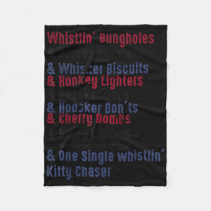 Whistlin’ Bungholes & Funny Patriotic Fleece Blanket