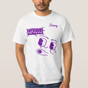 Whistling Cartoon Face Customisable Men's  T-Shirt