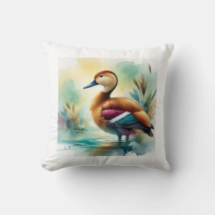 Whistling Duck 230924AREF148 - Watercolor Cushion