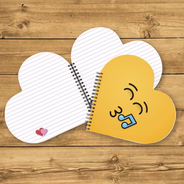 Whistling Face with Smiling Eyes Notebook (Creator Uploaded)