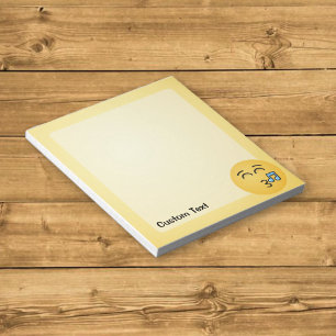 Whistling Face with Smiling Eyes Notepad