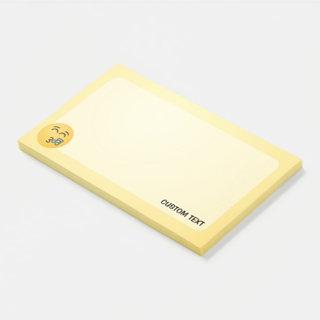 Whistling Face with Smiling Eyes Post-it Notes (Angled)