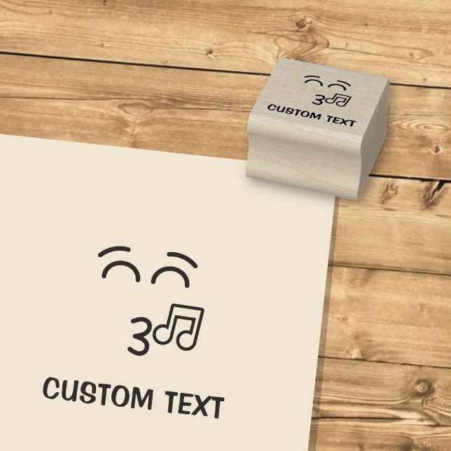 Whistling Face with Smiling Eyes Rubber Stamp (Creator Uploaded)