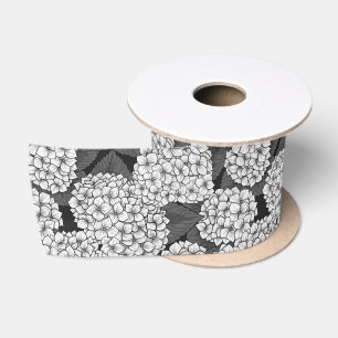Whit hydrangea satin ribbon