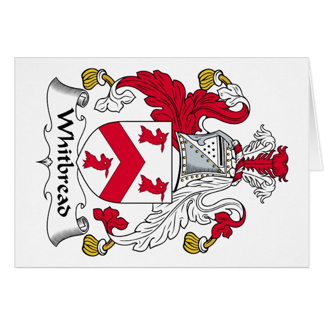 Whitbread Family Crest (Front Horizontal)