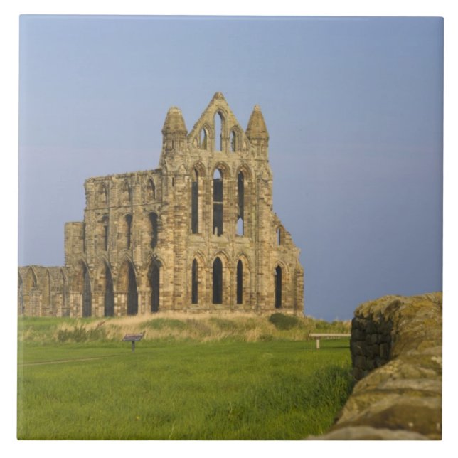 Whitby Abbey, Whitby, North Yorkshire, England Ceramic Tile (Front)